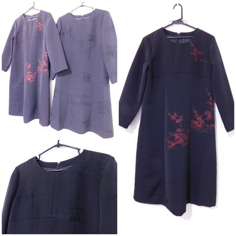 着物の羽織やコートをリメイク / 黒絵羽の羽織 / 郵送は全国対応。大阪